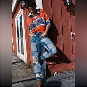 We The Free Bare With Me Mid Rise Straight Leg Jeans